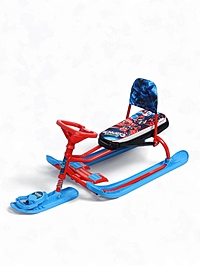 Снегокат «Трансформер», со спинкой, красный, синий, ТС4-1/ТР Snow Cat
