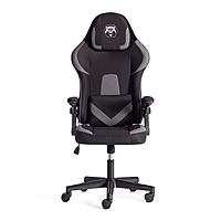 Кресло игровое iBear, на колёсиках, ткань, цвет чёрно – серый/black – grey