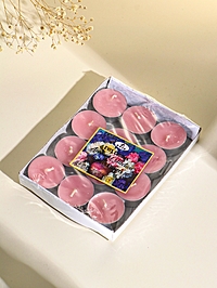 Набор ароматических чайных свечей 12 шт, d 37 мм, 15 гр, 4 часа горения, садовые цветы