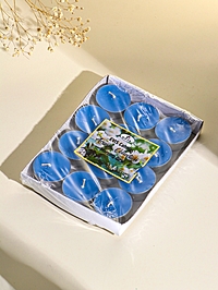 Набор ароматических чайных свечей 12 шт, d 37 мм, 15 гр, 4 часа горения, утренняя роса