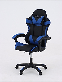 Кресло игровое, черно-синее