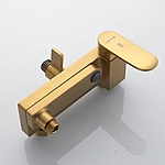 Душевая система Shevanik S4536G с изливом золотой сатин