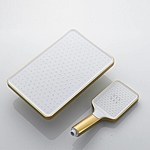 Душевая система Shevanik S4536G с изливом золотой сатин