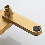 Душевая система Shevanik S4536G с изливом золотой сатин