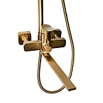 Душевая система Fabia 9878 с длинным изливом матовое золото