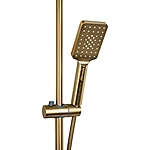 Душевая система Fabia 9878 с длинным изливом матовое золото