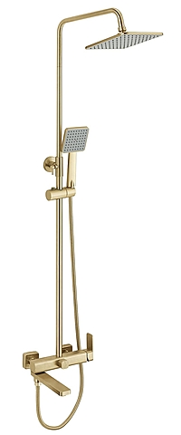 Душевая система Fmark FS8745-22C с изливом матовое золото