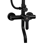 Душевая система Wasser Zimmer ZM-7728-18H с изливом черный