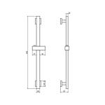 Душевая стойка Fashun N8002 с лейкой и шлангом сатин