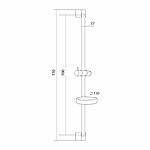 Душевая стойка GROSS AQUA Loft GA298 с мыльницей хром