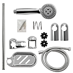 Душевая стойка ГРОМИКС 00003 с мыльницей хром