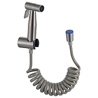 Набор для биде Fashun A28 лейка шланг держатель сатин/серый