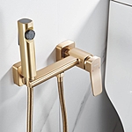 Смеситель гигиенический душ Shevanik S9905G-1 матовое золото