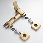 Смеситель гигиенический душ Shevanik S9905G-1 матовое золото