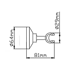 Держатель душевой лейки Potato P32 хром