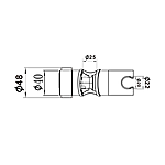 Держатель душевой лейки Savol S-HT01A на штангу хром