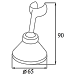 Держатель душевой лейки Ledeme L32 хром