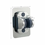 Держатель душевой лейки GFmark 0015 самоклеящийся хром