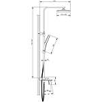 Душевая система Belz B24709-7 с изливом черный
