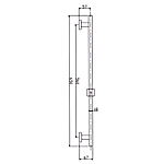 Душевая стойка Haiba HB8012 нержавеющая сталь