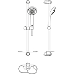 Душевой гарнитур GROHE Euphoria 110 Massage 27231001 хром