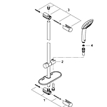 Душевой гарнитур GROHE Euphoria 110 Massage 27231001 хром