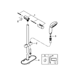 Душевой гарнитур GROHE Tempesta 100 27927001 мыльница хром