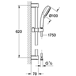 Душевой гарнитур GROHE Tempesta Cosmopolitan 100 27578002