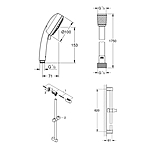 Душевой гарнитур GROHE Tempesta Cosmopolitan 100 27579002