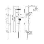 Душевой гарнитур IDDIS SpaHome SPA3F0Ci76 хром