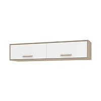 Полка подвесная Ф51 Флорида 1600 мм Серый дуб/белый