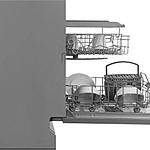 Посудомоечная машина Hyundai HBD 661 серебристый
