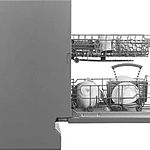 Посудомоечная машина Hyundai HBD 441 узкая серебристый