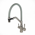 Смеситель для кухни Wasser Zimmer ZM-6001Q под фильтр серый