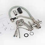 Смеситель для кухни Wasser Zimmer ZM-6001Q под фильтр серый