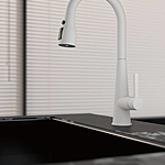 Смеситель для кухни Belz B74816-8 выдвижная лейка белый