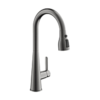 Смеситель для кухни Belz B74816-3 выдвижной оружейная сталь