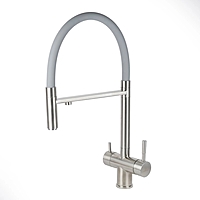 Смеситель для кухни Wasser Zimmer ZM-6010Q под фильтр серый