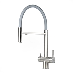 Смеситель для кухни Wasser Zimmer ZM-6010Q под фильтр серый