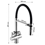 Смеситель для кухни Wasser Zimmer ZM-6011H под фильтр