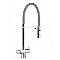 Смеситель для кухни Wasser Zimmer ZM-6012Q под фильтр серый