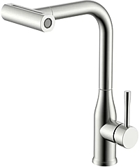 Смеситель для кухни Splenka S206.49.05 выдвижной излив сатин