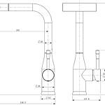 Смеситель для кухни Splenka S206.49.05 выдвижной излив сатин