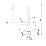 Смеситель для кухни Splenka S206.40.09 графит