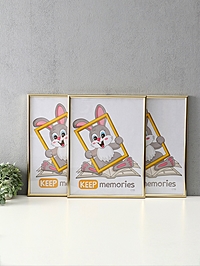 Набор фоторамок для фото 30×40 см Keep memories «Радуга», 3 шт., (пластиковый экран), золото