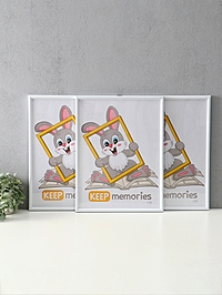 Набор фоторамок для фото 30×40 см Keep memories «Радуга», 3 шт., (пластиковый экран), белый