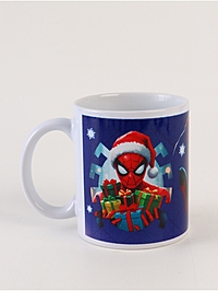 Кружка новогодняя сублимация 320 мл, Человек-паук
