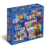 Пазлы 4 в 1, 35, 48, 54, 70 деталей, Щенячий партуль