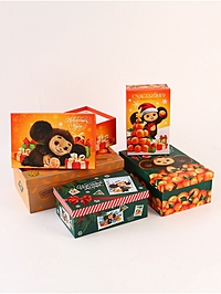 Набор коробок 5 в 1 "С Новым Годом!", Чебурашка, 32,5 х 20 х 12,5 - 22 х 14 х 8,5 см