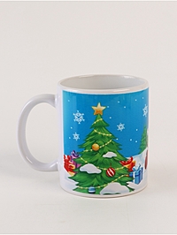 Кружка новогодняя сублимация «Лошадь» 320 мл, Микки Маус